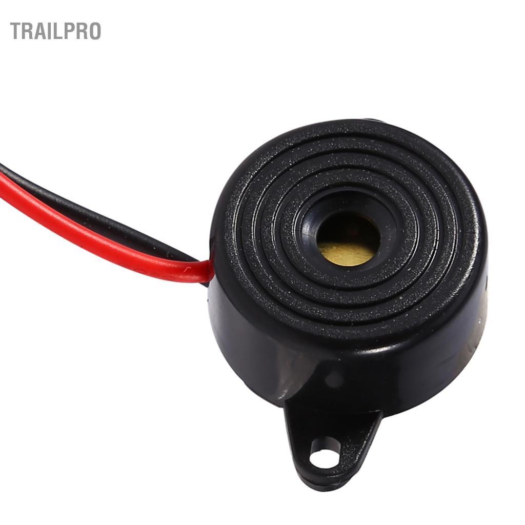 TrailPro GLOGLOW 12V 85dB Còi Điện Tử? 3-24V Hoạt Động Âm Piezo Còi Báo Động Chuông Âm Thanh Liên Tục Chiều Dài Cáp 100mm