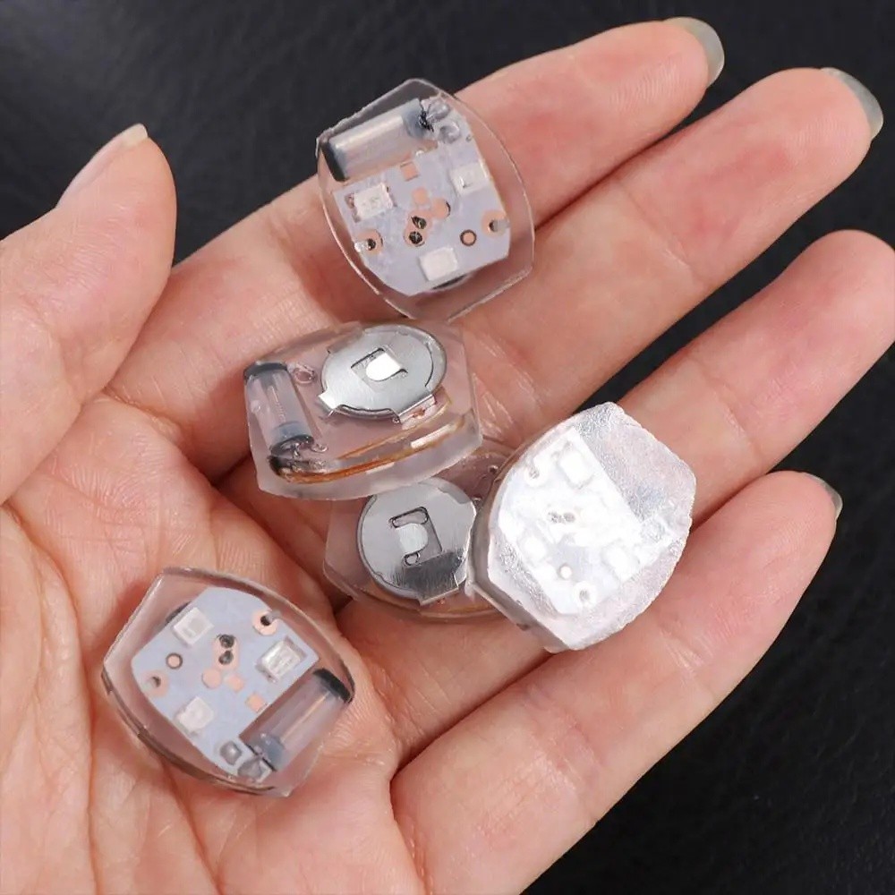 Mới 10 Chiếc Chống Thấm Nước Rung Đèn Pin DIY Giày Ánh Sáng Quần Áo Túi Nút Ánh Sáng Tác Động Kích Hoạt Đồ Chơi Ánh Sáng