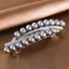 Kẹp Tóc PYCOU, Kẹp Tóc Lò Xo Cao Cấp Hai Hàng, Vintage Giả Ngọc Trai Sáng Bóng Thanh Lịch Barrettes Phụ Kiện Tóc