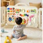 Bảng bận rộn VN Montessori, Đồ chơi hoạt động bằng gỗ, DIY, Có khóa và chân, trau dồi kỹ năng sống, Thích hợp cho trẻ từ 1 tuổi trở lên.