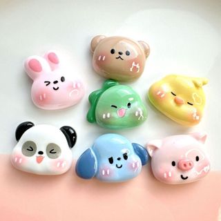 Phụ kiện nhựa hoạt hình dễ thương, DIY kem ốp lưng, đồ handmade trang trí đa năng