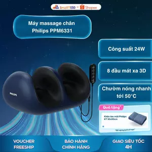 Máy massage chân Philips PPM6331 - 8 đầu massage 3D chuyên dụng - Bảo hành chính hãng 24 tháng