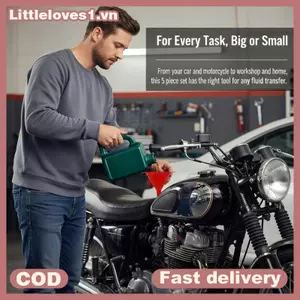 Littleloves1 Phễu Nhiên Liệu 2 Trong 1 Có Vòi Lọc Để Tiếp Nhiên Liệu Diesel Xăng Chống Tràn Tự Động Nhà Xưởng Essential VN