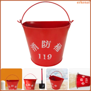 Xô cứu hỏa Hạng nặng Cát khẩn cấp Thép không gỉ Giá đỡ bán nguyệt Di động erkenai
