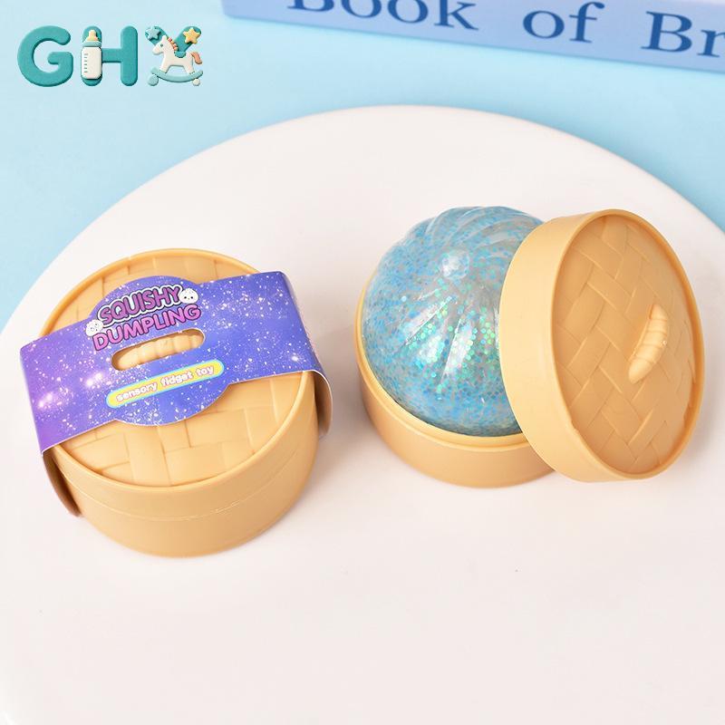GHX Lấp Lánh Bánh Bao Bóp Bóng Đồ Chơi Cảm Giác Chống Căng Thẳng Fidget Cho Trẻ Em Đảng Ủng Hộ Bàn Làm Việc Tại Nhà Thư Giãn Quà Tặng VN