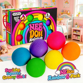 6 Màu Bóng Căng Thẳng Squishy, Đồ Chơi Bóp Mềm Không Độc Hại Cho Trẻ Em & Người Lớn