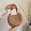 Mùa Hè Đi Biển Kỳ Nghỉ Phong Cách Túi Dệt Rỗng Đeo Vai Túi Handmade Rơm Yên Túi Túi Túi Xách Nữ
