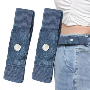 Không Khóa Thắt Lưng Nam Nữ, 1 Cặp Dây Đeo Co Giãn Có Thể Điều Chỉnh Thắt Lưng Không Khóa Cho Công Sở Thường Ngày Quần Jeans Quần Váy Golf Eo shopidaevn