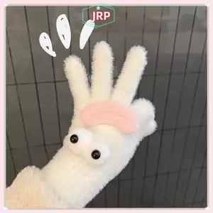 JRP Lovely Coral Velvet Warm Furry Găng Tay Phong Cách Hàn Quốc Mùa Đông Tuyết Đa Năng Sang Trọng Thiêned Găng Tay Chống Lạnh JRP