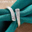 URMYLADY Bạc 925 Interweave Zircon Nhẫn Nữ Tiệc Cưới Thời Trang Quyến Rũ Trang Sức