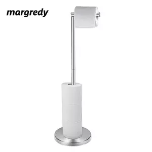 Giá đỡ giấy vệ sinh MARGREDY, Giá đỡ giấy vệ sinh đứng miễn phí bằng thép không gỉ chống ăn mòn, Thiết kế hiện đại đa năng Giá đựng khăn giấy chống gỉ Phòng tắm