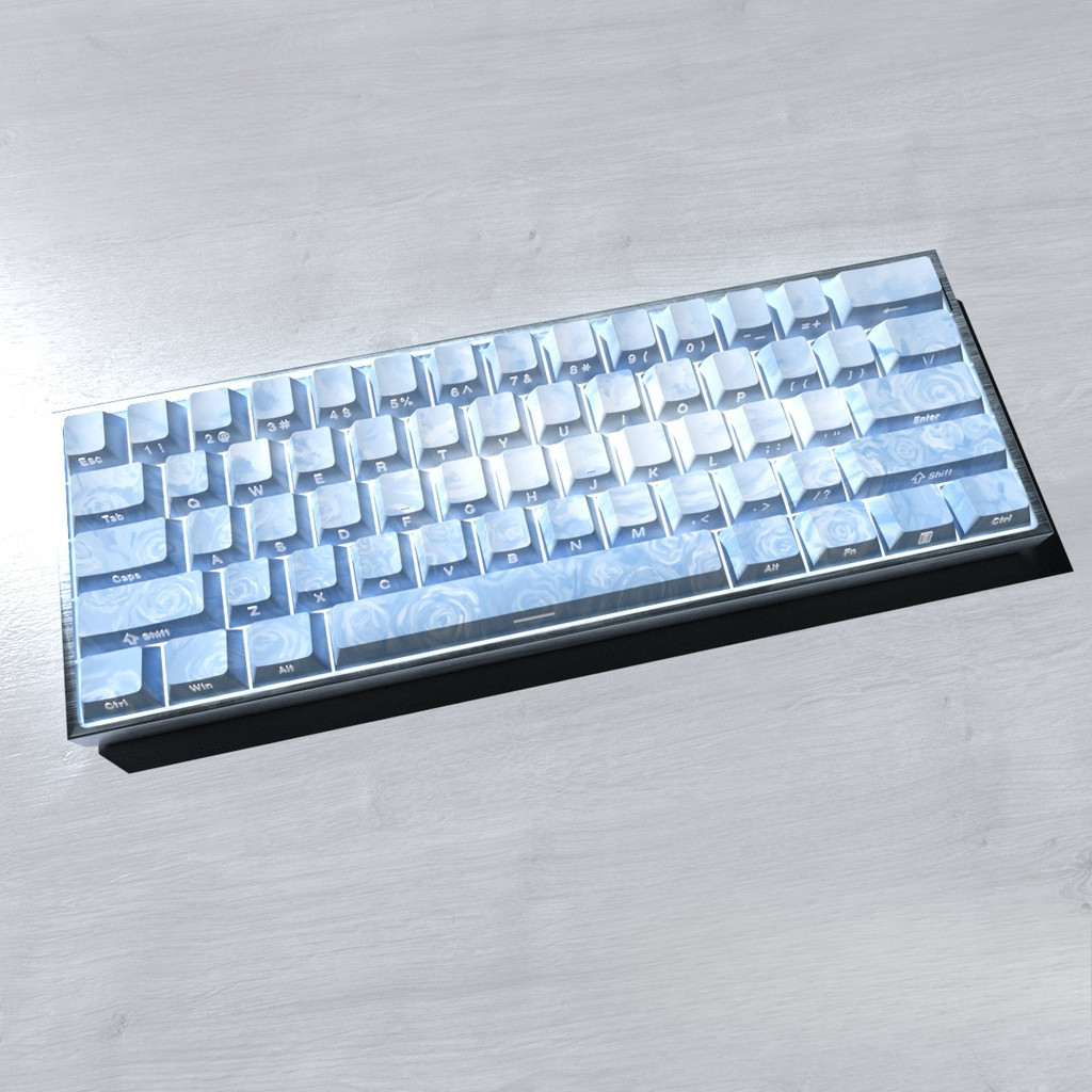 Bộ Keycap Ice Rose Coast Phiên Bản 74 Phím Cherry Profile | KCAP - World of keycaps