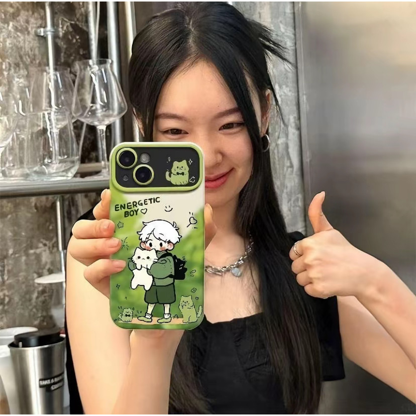 Ốp lưng in hình mèo dễ thương chống va đập cho iPhone 17/16/15/14/13/12/11 Pro Max/X/XR