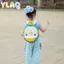 Ba lô tròn hình cá mập hoạt hình dễ thương dành cho trẻ mới biết đi Trẻ mẫu giáo Mẫu giáo Sử dụng hàng ngày