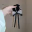 HNKMP Mới Bling Pha Lê Kim Cương Giả Nơ Scrunchies Dây Buộc Tóc Cho Nữ Cô Gái Tóc Streamers Đuôi Ngựa Giá Đỡ Phụ Kiện Tóc.