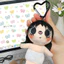 PS1 Wuahwat YUY Plushie Nhật Bản Kawaii Cơ Bản Màu Trắng Sling Trang Phục Sang Trọng Túi Búp Bê Charm SP1