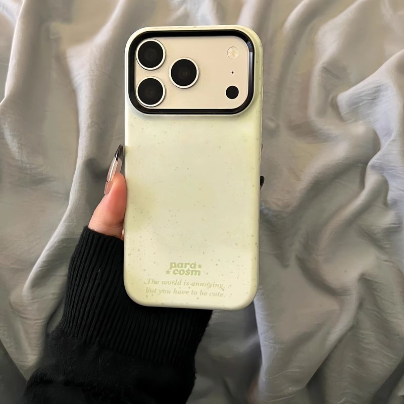 Màu xanh lá cây sảng khoái mùa hè Thích hợp cho iPhone17 Niche 16 / 15Promax iPhone 14 / 17 Từ 11 Cao