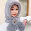 PNPIA- Mũ Khăn Mới Tích Hợp Thời Trang Thu Đông Ấm Áp Sang Trọng Thi Dễ Thương Mũ Bảo Vệ Tai