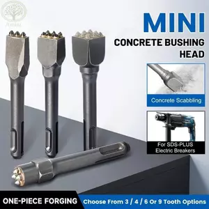 Đục hoa AMLU, Đầu ống lót bê tông điện tròn 3 / 4 / 6 / 9, Mũi khoan búa điện Đục sàn xi măng cho SDS-PLUS