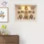 HFTOY DIY Mini Museum Silhouette Box, Hộp trưng bày ảnh bộ nhớ gia đình Khung hộp bạc có đèn, khung nhỏ & tượng nhỏ ~