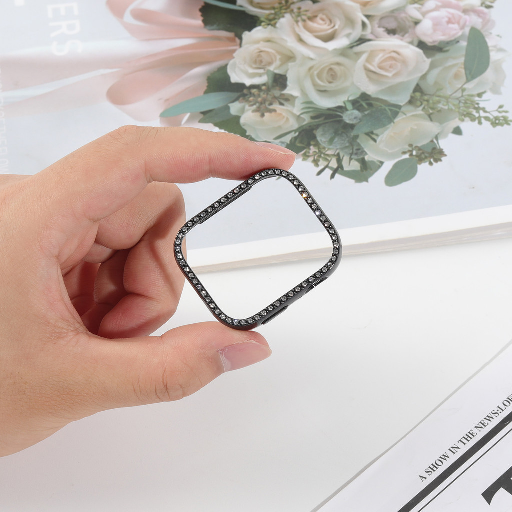 Dây đeo kim loại + vỏ kim cương cho đồng hồ Huawei Fit 5 Pro / 4 Pro / 5 / 4 / 3 phụ kiện khung cản bảo vệ PC rỗng