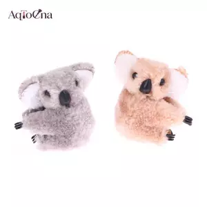 AqToCna Hoạt Hình 3D Sang Trọng Koala Kẹp Tóc Đạo Cụ Chụp Tóc Túi Phụ Kiện Trang Trí Hàng Ngày AqToCna