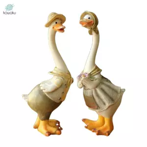 Kohaku 2 Chiếc Nhà Và Vườn Tượng Bãi Cỏ Vịt Trang Trí Động Vật Điêu Khắc Quà Tặng Nhân Tạo Vịt Dễ Thương Gia Đình Và Trẻ Em Đồ Chơi