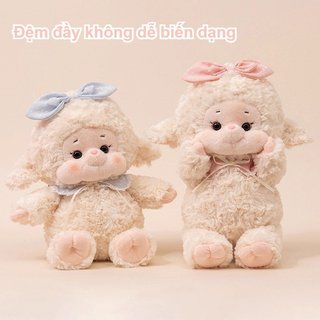 【BabyJoy】Gấu bông thỏ hồng cừu trắng,nhồi bông mềm mịn,ôm ngủ, quà bé gái,trang trí phòng dễ thươn