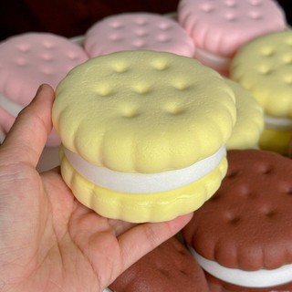 Bánh Khổng Lồ Cookie Squishy Đồ Chơi Giả Bóp Đồ Chơi Squishy Giảm Căng Thẳng Fidget Đồ Chơi Tăng Chậm Để Bàn Phụ Kiện Cho Người Lớn Quà Tặng