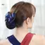 JULYHOT Y Tá Tiếp Viên Phụ Kiện Tóc Nơ Sọc Lưới Bun Tóc Nữ Barrette Lưới Bun Móc Lưới Bun Snood Massivedeals