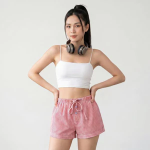 Quần Short SHI Nữ Cotton Cạp Cao