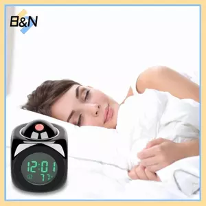 B & N 1Pc Báo Động Chiếu Clo Màn Hình Trần Ngáy Bàn Clo Giọng Nói Đa Năng Chiếu Kỹ Thuật Số Màn Hình Nhiệt Độ Clo.