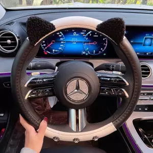 Hoạt Hình Dễ Thương Vô Lăng Ô Tô Bao Nam Nữ Thần Phong Cách Mới Mùa Hè Bốn Mùa Da Phong Cách Chống Trơn Trượt Trang Trí Đa Năng Tay Lái Bao 26.3.22