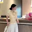 < YEI > Áo thun dệt kim ngắn tay ngọt ngào kiểu Pháp mùa hè dành cho nữ mới