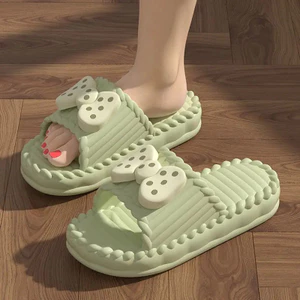 Dép đế bánh mì VN, Unisex, Có thể đeo ngoài trời mùa hè, 2024 Phong cách mới, Chống trượt, Thích hợp sử dụng trong nhà, Phiên bản rộng rãi, Dép im lặng, Thích hợp để sử dụng tại nhà.