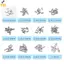 < YEI > Bộ sửa chữa kính mắt chính xác 1 Bộ tuốc nơ vít 2 đôi Miếng đệm mũi 50 vít cho kính mắt DIY Nhà hoặc nơi làm việc khẩn cấp Mới