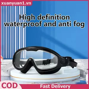 XUAN Kính Bơi Mới Độ Nét Cao Chống Thấm Nước Chống Sương Mù Người Lớn Nam Nữ Kính Bơi Flat Khung Lớn Kính Bơi VN