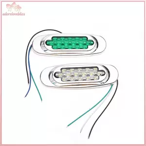 THÊM 1 16LED 12-24V LED Bên Đánh Dấu Vị Trí Đèn Bên Đa Năng Cho Tru Trailer Vàng / Trắng / Đỏ / Xanh Dương / Xanh Lá Cây BSS