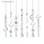 Treo Pha Lê Mặt Dây Chuyền Vườn Suncatcher Chuông Gió Cầu Vồng Lăng Kính Pha Lê Dây Chuyền Trang Trí Cửa Sổ MỚI