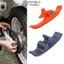 Hướng dẫn trượt phuộc phẳng FANIELLAPOWELL, tân trang lại thanh trượt xích xe máy 11 * 3,5 * 2cm, Phụ kiện sửa đổi xe máy PU bền bỉ Hướng dẫn trượt xích cho KTM / SXF Universal