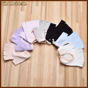 Găng tay nửa ngón Yoga thoải mái dành cho nữ AIHOM có tính năng chống trượt để tập thể dục,