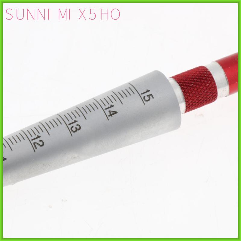 Đồng hồ đo côn hình nón Đường kính bên trong Thước đo 3-15mm (Tổng chiều dài 19,5cm)