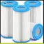 Thay thế hộp mực đa năng cho bộ lọc bể bơi loại A / C-4-Pack-1000GPH Tương thích với máy bơm bể bơi
