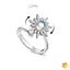 Nhẫn Chống Nắng Xoay Được Dành Cho Nữ Chống Căng Thẳng Lo Âu Fidget Hoa Hướng Dương Mặt Trời Ngôi Sao Nhẫn Đảng Thẩm Mỹ Trang Sức Quà Tặng Mới