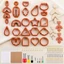 Máy cắt đất sét BRABRAA 142 chiếc, được trang bị túi đựng dụng cụ cắt hình dạng khác nhau Dụng cụ đất sét Polymer, Dụng cụ làm bông tai bằng nhựa nhẹ và dễ sử dụng Dụng cụ định hình trang trí