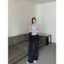 Áo yếm hở lưng kẻ sọc màu xanh dành cho nữ mùa hè Slim-fit Thiết kế bên trong Feel Hot Girl Base Top Trang phục bên ngoài