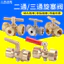 Đồng hồ đo áp suất dày hai chiều Van cắm quay 4 điểm đến F20 * 1.5 Dụng cụ nồi hơi Van ba chiều áp suất cao 6.11 ETU3