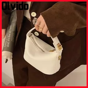 Túi xách nữ OLVIDO, Túi đeo chéo thanh lịch đơn giản, Túi vuông nhỏ bằng da mềm cổ điển chất lượng cao