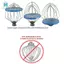 6 dây Đầu trộn vách ngăn chống vỡ cho phụ kiện trộn đứng Pro Mix mà không cần lộn xộn D