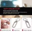 Khóa Titan Móc Khóa Hợp Kim Titan Khóa Đơn Giản Phụ Kiện Cắm Trại Dụng Cụ Bỏ Túi Ngoài Trời